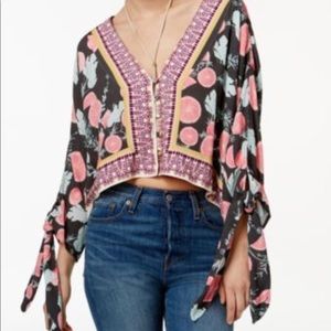 Free people freshly squeezed printed top